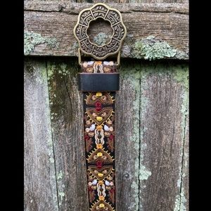 Lucky Embroidered Belt